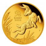 Australia 100 Dólares (1 Onça Ouro) Ano do Coelho 2023 BU